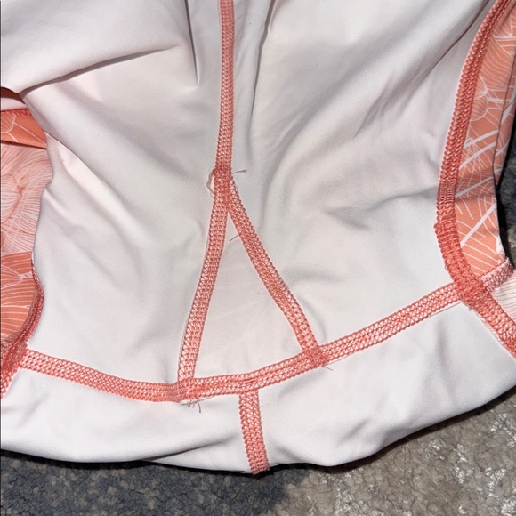 JoyLab Peach and White Floral Athletic Shorts - Picture 6 of 7